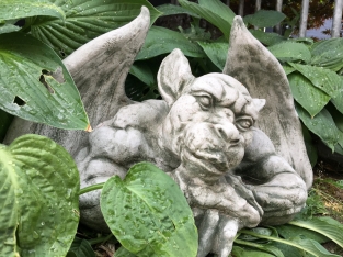 De XL Denker - Gargoyle - decoratie voor de muur - Stone Monster - middeleeuws figuur